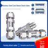 304 Stainless Steel Double Ferrule Check Valve, 316L Ferrule Type, Liquid/Gas Backflow Preventer