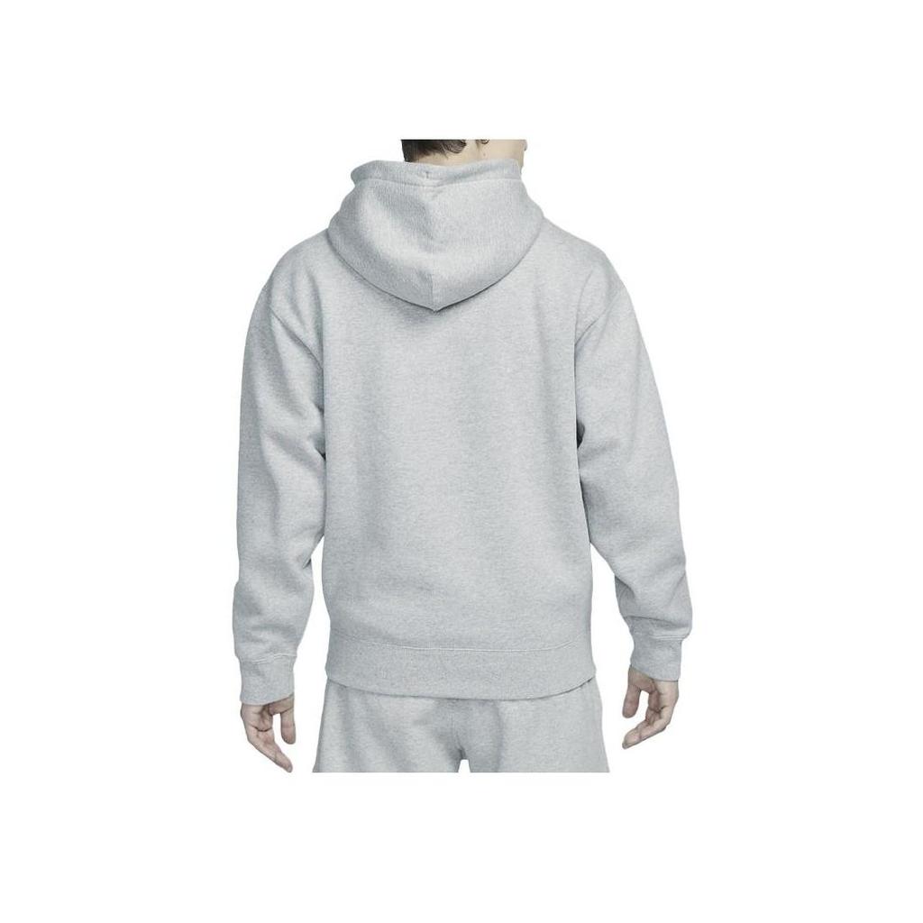 Nike Sportswear Solo Swoosh Fleece Pullover Hoodie Dark Grey Heather DX1356-063