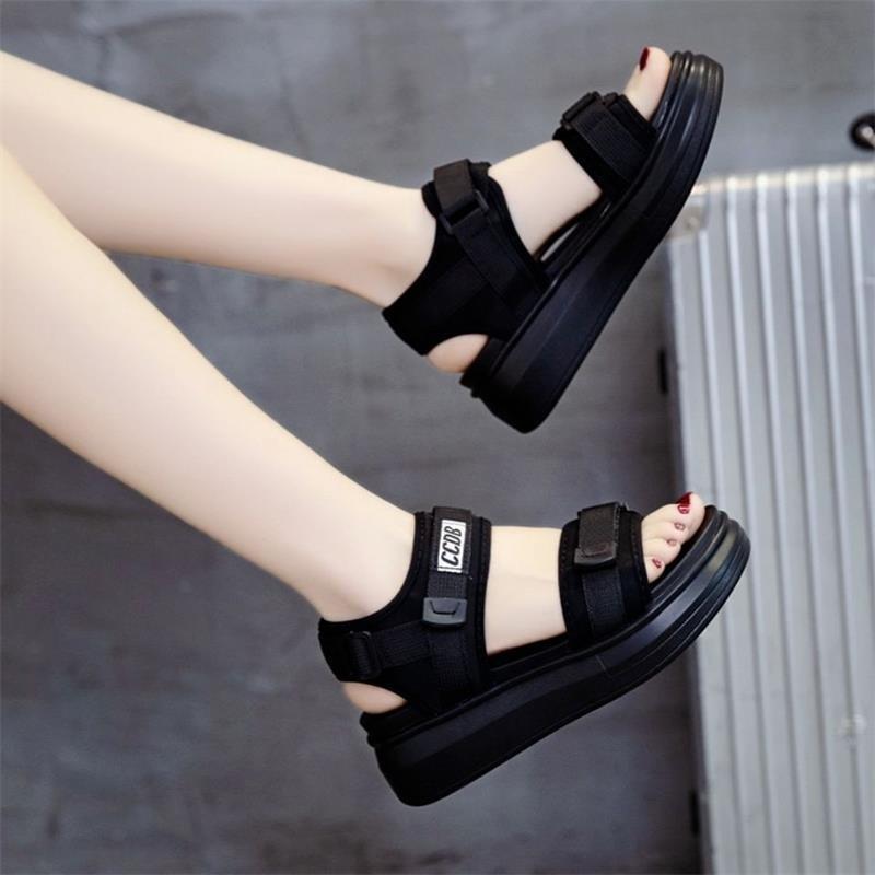 Summer women's shoes sports sandals new breathable thick-soled soft-soled casual beach students wear beach shoes