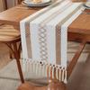 Patchwork Cotton Linen Blend Table Runner