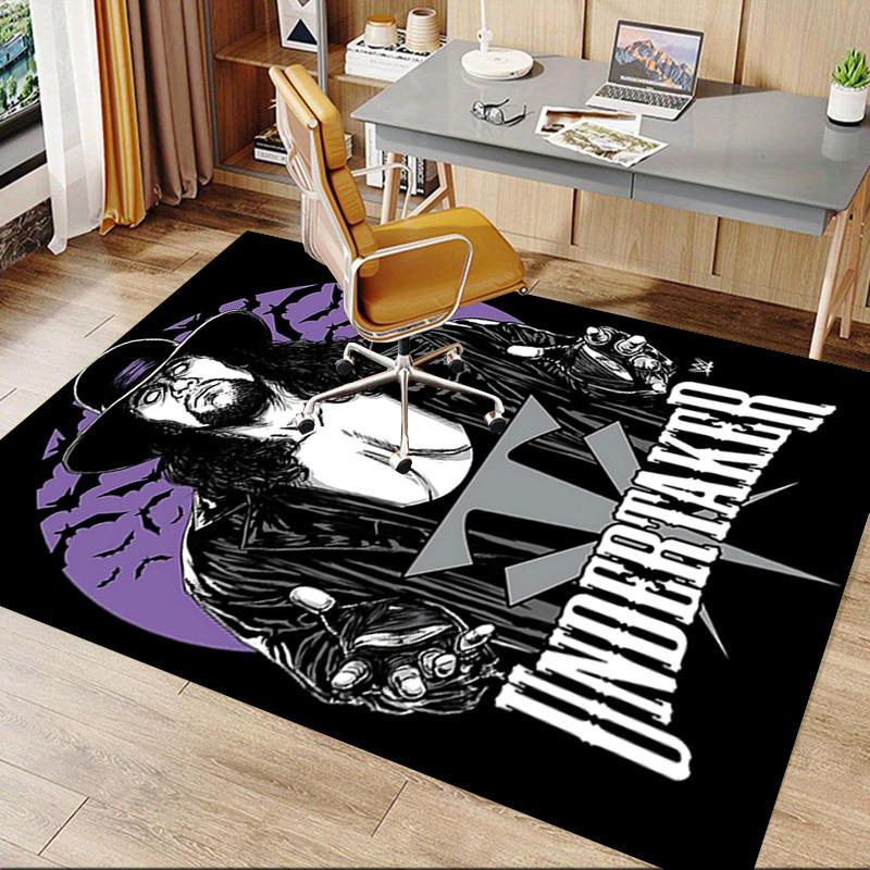 1pc Undertaker Home Office, Durable Polyester Floor Mat with Easy, Office Decor, Urban Style, Nonslip Backing, Highquality Fabric