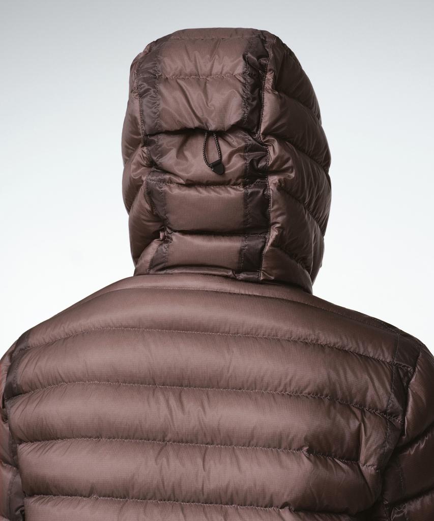 Musinsa Standard Woman [City Leisure] Women'S Sheer Hooded Light Down Jacket [Red Bean]