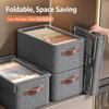 Dustproof Moisture-proof Foldable Storage Basket, Non-woven Fabric Wardrobe Organizer for Clothes
