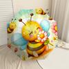 1PC Flower beeAutomatic Open/Close Umbrella with Windproof, 8-Rib Sturdy Canopy, Durable Ribs, Fashionable Design, Outdoor Accessory, Fun Prin, Holida