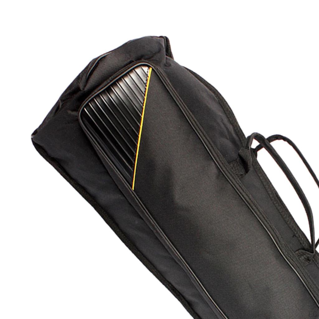 Adjustable Shoulder Strap Tenor Trombone Backpack, Padded Gig Bag for Bass