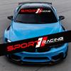 SPORT RACING Car Windshield Decal Waterproof Vinyl Sticker for Car Truck Front Windshield Auto Body Racing Sport Decor Accessori