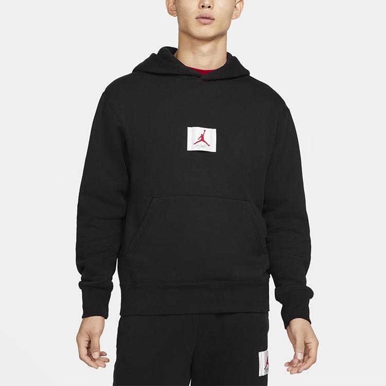 Jordan Men's Flight Fleece Graphic Pullover Hoodie Black CZ8261-010