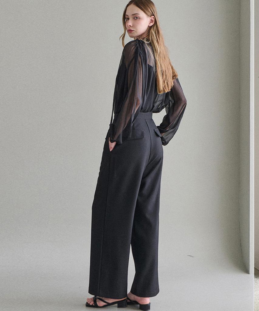 Beullangyu Chic Line Wide Slacks