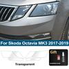 TPU PPF for Skoda Octavia MK4 MK3 2017-2026 High Gloss Smoke Black Pre Cut Car Headlight Protective Film Anti-Scratch Vinyl Wrap