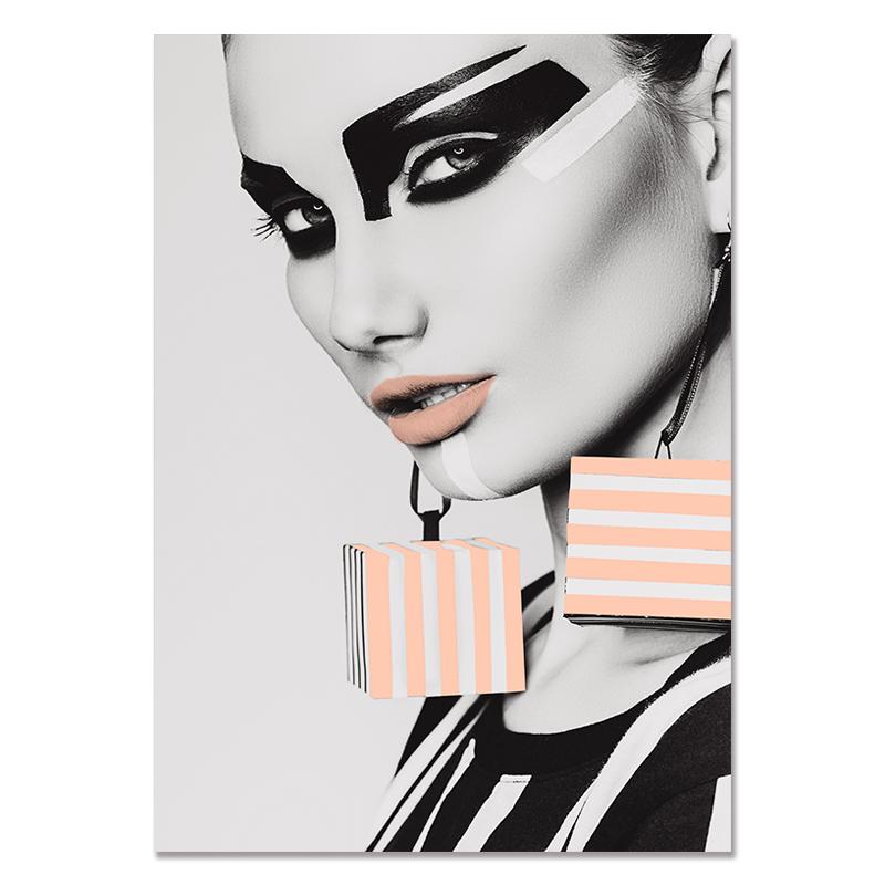 Nowoczesna moda Wall Art kobieta Home Decor czarny abstrakcyjny piękny motyl obraz na płótnie drukuje zdjęcia na plakat do salonu