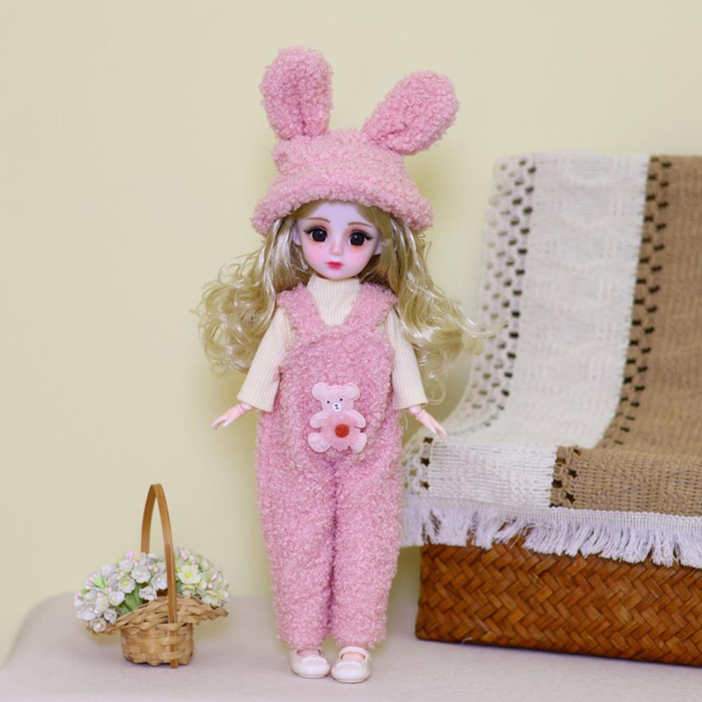 Attractive Eyes 30cm Bjd Doll with Clothes 1/6 SD Princess Makeup Ball Joint Doll  Toddler