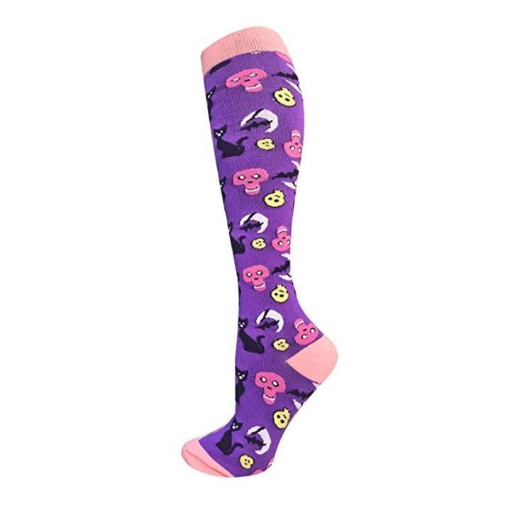 Men Women Stocking Socks Halloween Festival Sports Muscle Socks Soft Comfortable Leg Protection Pressure Compressing Funny Socks