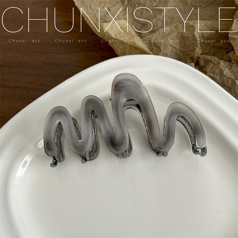 

Премиальная ацетатная шпилька для густых волос – нежный зажим «Акула» для женщин с волнистыми локонами