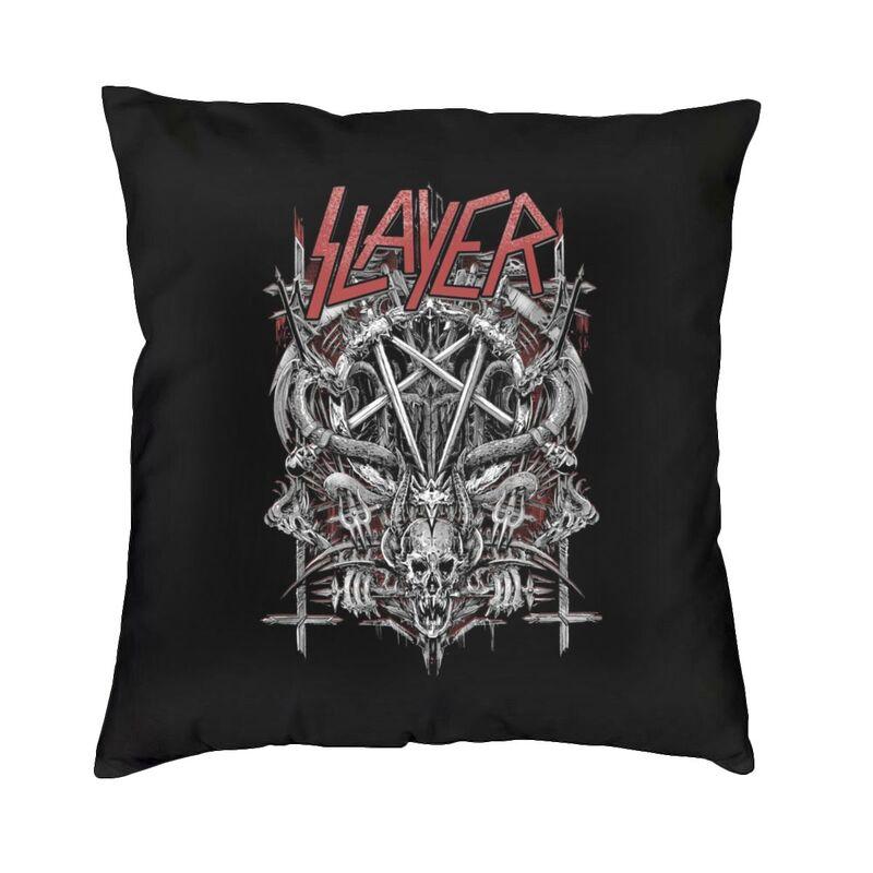 Modern Heavy Metal Rock Band Slayers Cushion Cover Velvet Pillow Case Living Room Decoration Pillowcase