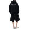 Fear of God Essentials Relaxed Fleece Sweatshort With Piping Jet Black/Cloud White Men Bottoms 160SP254550F