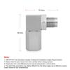 Universal M18 * 1,5 O2 Sauerstoff Sensor Extender 90 Grad 02 Bung Verlängerung Katalysator O2 Sauerstoff Sensor Spacer