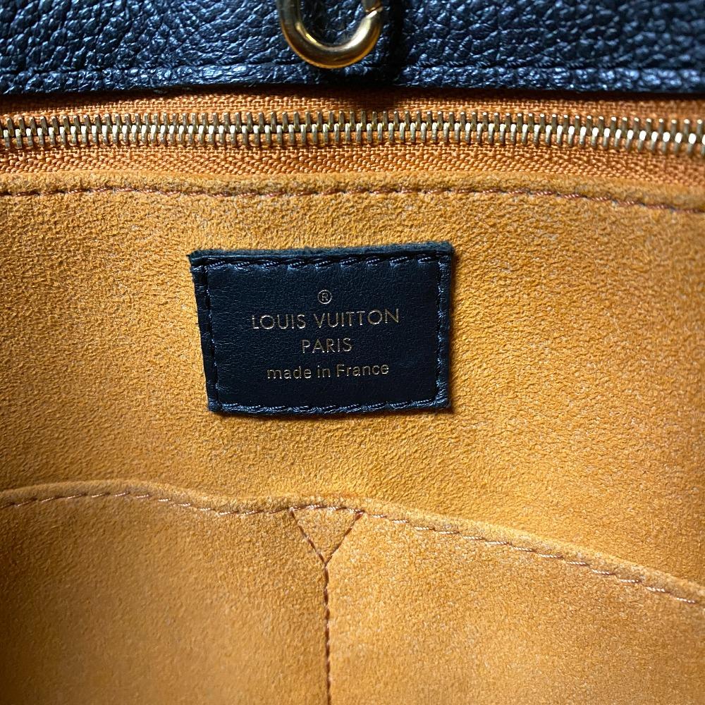 LOUIS VUITTON M45595 Tote Monogram Ann Platt leather On the Go MM Handbag black leather Women Used