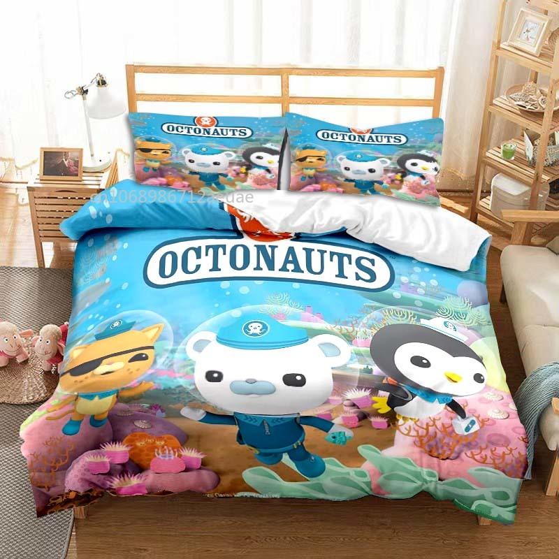 Comforter The Octonauts Cartoon All Season Twin Bedding Set 3 Piece Comforter Set Bed Double King Comforter