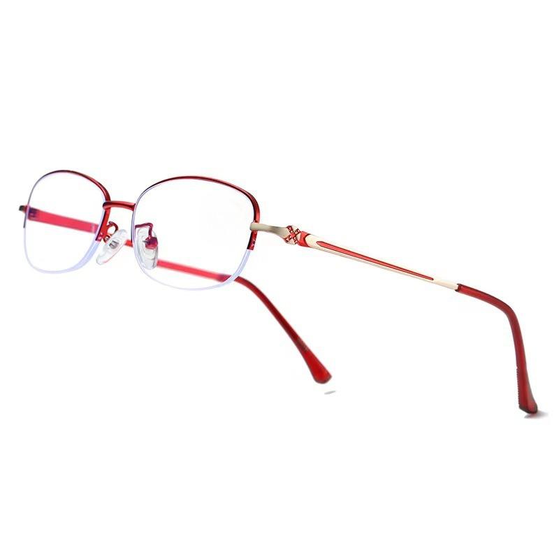 Men Reading Glasses Anti Blue Presbyopia Glasses Half Frame Farsightedness Business Óculos Anti Blue Light Glasses