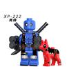 Red Color Deadpool with Dog Lego Compatible Minifigures DC Figurines Building Blocks Super Heroes