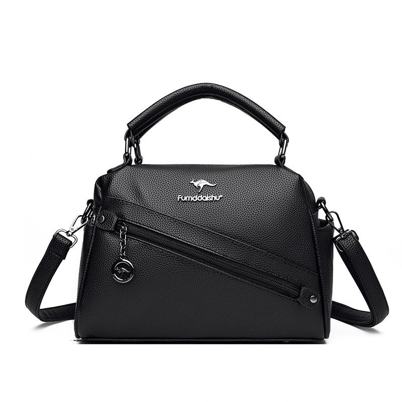 Women's solid color new bag, free premium practical shoulder bag, messenger bag, multi-compartment portable women's bag