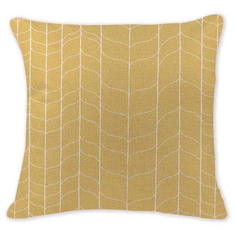 Retro Ethnic Geometry Decorative Cushion Cover Cotton Linen Textile Printed Throw Pillowcase for Car Sofa Bed Home Decor 45X45CM
