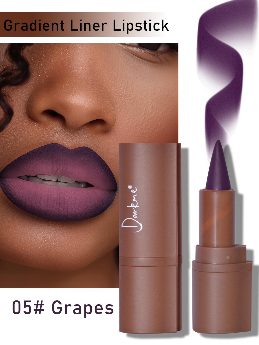 

Матовий водостійкий олівець для губ з градієнтним розтушовуванням в один дотик для макіяжу темних губ 05