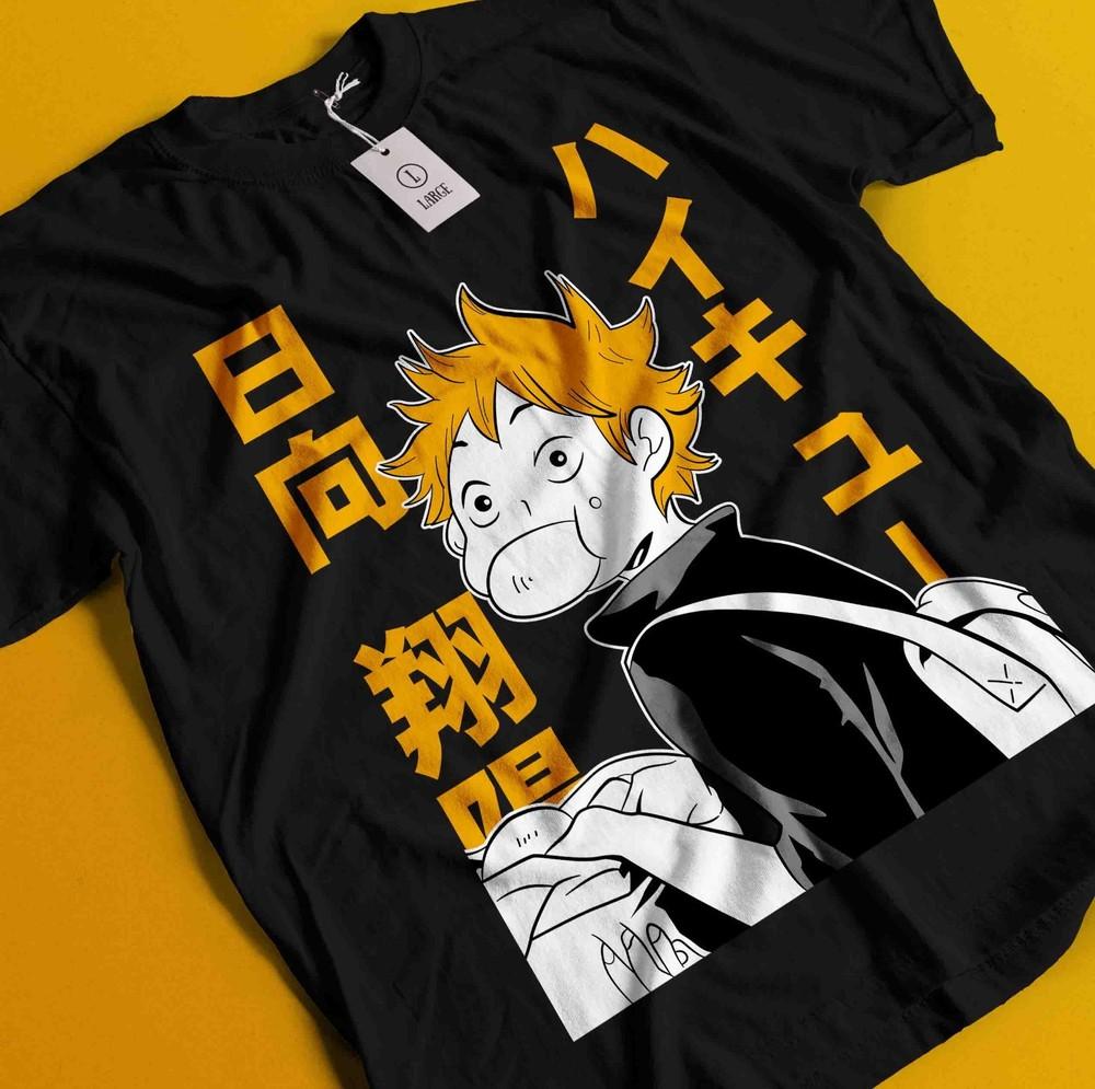 

Haikyuu Shirt Shoyo Hinata Tshirt Kageyama Tsukishima Anime Kuroo Kenma T-Shirt 4XL