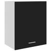 VidaXL Wall-mounted Cabinet "Lyon" Black 50 X 31 X 60 Cm Engineered Wood 801261