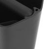 Large Capacity Coffee Knock Box Nonslip Base Heat Resistance Grounds Knock Box Black Removable Knock Bar Espresso Knock Box