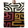 African Mudcloth Throw Blanket Soft Comfort Blanket for Reading Watching TV