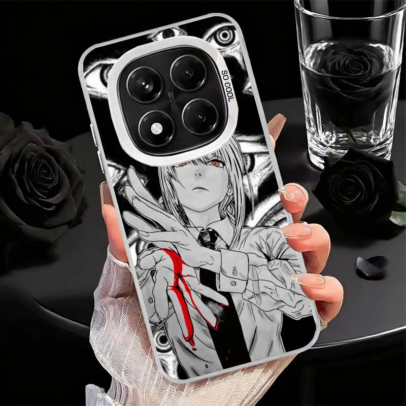 

Anime Character Makima CSM Soft Phone Case for Xiaomi Redmi Note 13 14 15 Pro Plus 12S 12 11S 11 11T 10S 10 Shockproof Cover Bac Redmi Note 15 Pro 5G
