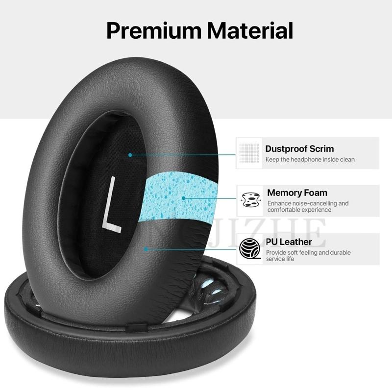 Replacement High Quality Leather / Breathable mesh fabric /Skin friendly cotton Memory Foam Earpads for BOSE 700 NC700 headset