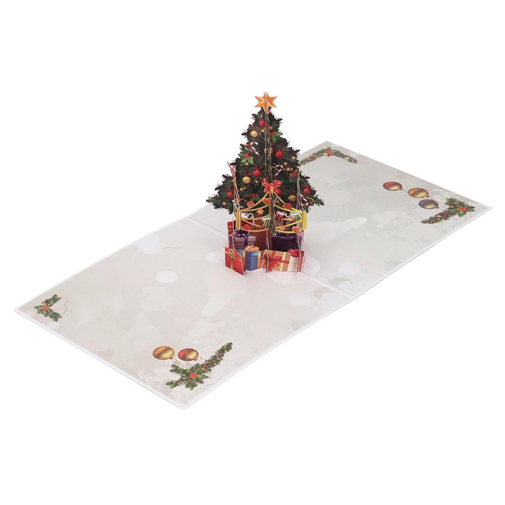 3D Christmas Card Exquisite Christmas Tree Design 3D Greeting Card with Envelope Greeting Card Paper