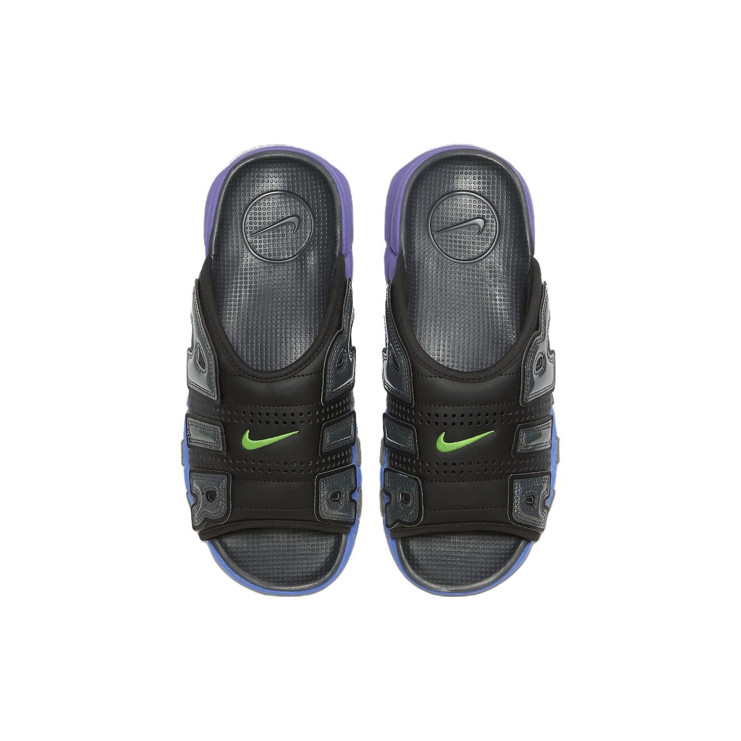 Cumpără Nike Air More Uptempo Slide Negru Albastru Violet Gradient