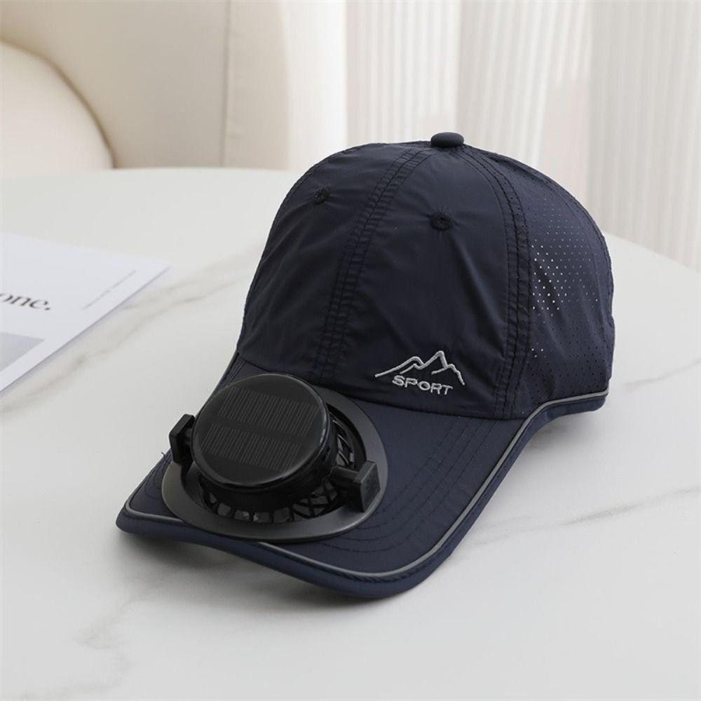 Duck Tongue USB Charging Fan Hat Sun Protection Fishing Hat Solar Charging Fan Hat  Adults Wear