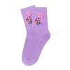 Kpop Demon Hunters Cute Cartoon Print Girls Socks Cotton Soft Warm Autumn Winter Student Outdoor Sports Children's Birthday Gift