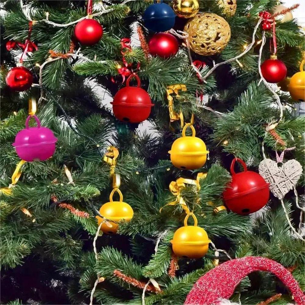 4Pcs Handmade Pet Colorful Bell Accessory DIY Jingle Bell Loose Beads Metal Bells  Pet