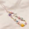 Women Girls Cellphone Pendant Mobilephone Hanging Cord Elegant Plastic Beaded Telephone Strap Jewelry Fashion Accessory