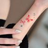 Aquarell Roter Schmetterling Schleife Tattoo Aufkleber Wasserdicht Und Langlebig Damen Handgelenk Klein Frisch Simulation Tattoo