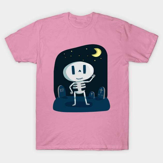 T Shirt Women Halloween Skeleton Graveyard Ht Harajuku Print Kawaii Tshirt Summer Short Sleeve Female T-Shirt Top Tee