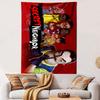 Secret Neighbor Hello Neighbor Game Characters Group Wall Tapestry Red Video Game Decor for Bedroom Game Room Gift