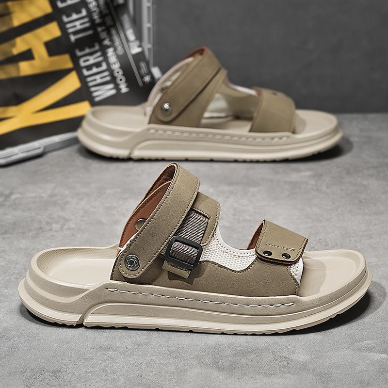 Fashion CYYTL Mens Sandals Outdoor Casual Shoes Beach Summer Walking Slides Slippers Comfort Luxury Designer Lightweight Leather Fashion