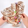3D Wooden Puzzles Marble Run Chain Kit, Wood Creative Mechanical Puzzles Assembly Model Building Kits to Build for Adults & Kids, DIY Wooden Puzzle