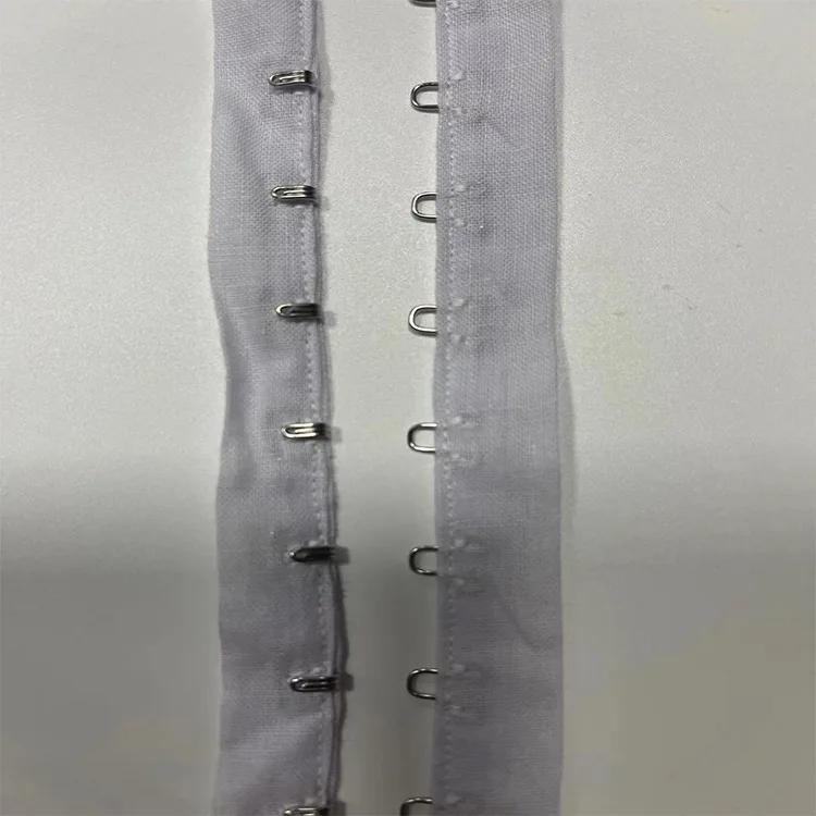 Cloth 3cm 4yards36meter Wide Cotton Fabric Blackwhite Eyes Hook Webbing Buckle Clips For Dress Garment Accessories