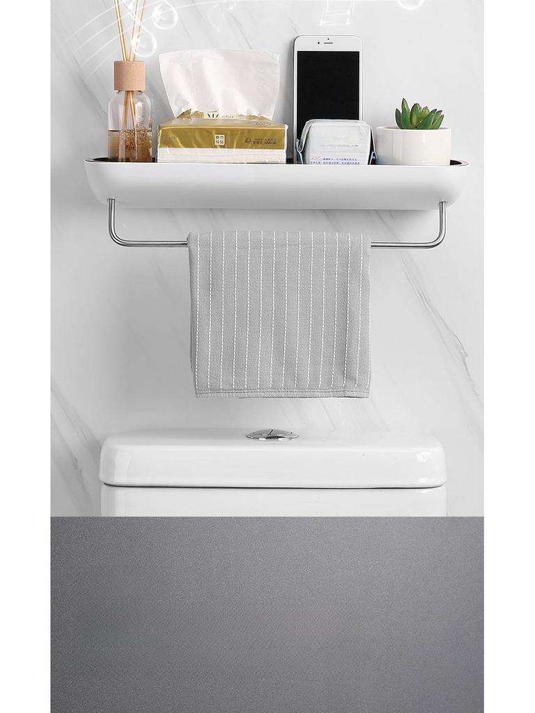 Bez wiercenia, ścienny regał łazienkowy na ręczniki, kosmetyki i umywalkę