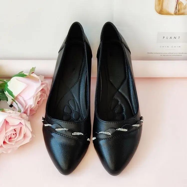 

Pointed Toe Woman Pumps Square Heels Shoes for Women Low Heel Elegant on Offer 2025 Trend Stylish Korean Style with Discount 39 35