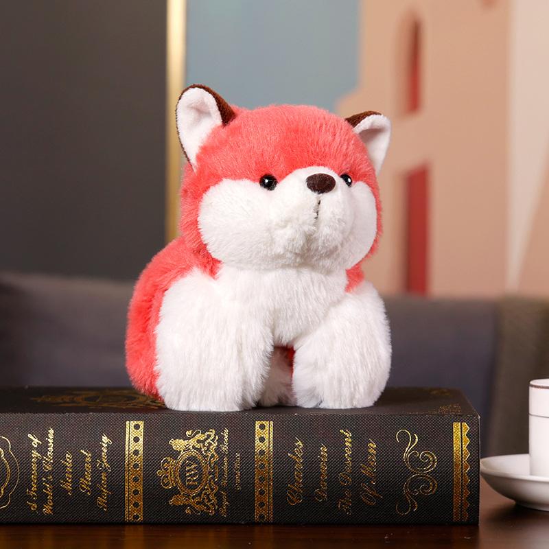 Creative Stuffed Animals Raccoon Fox Husky Cat Monkey Papa Circle Toy Wrapped Around Arm Doll Toys For Kids Birthday Gift
