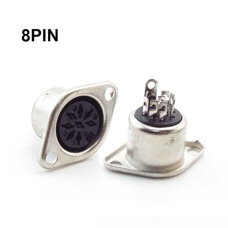 Computer Keyboard Plug 3P 4P 5P 6P 7P 8P DIN S Terminal Connector Female Socket MounTerminal Connector SOLDER