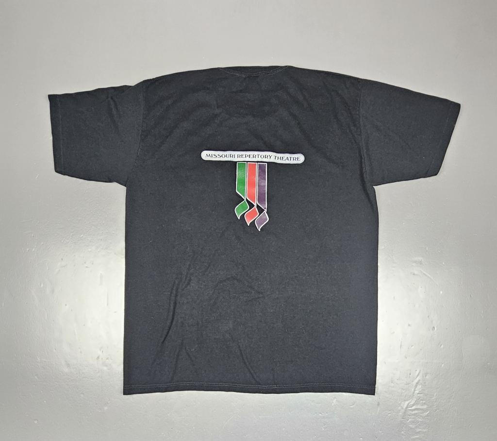 Vintage We Deliver 1985 Tour T-Shirt Mens XL. MO Repertory Theater Single Stitch Unisex T-Shirt